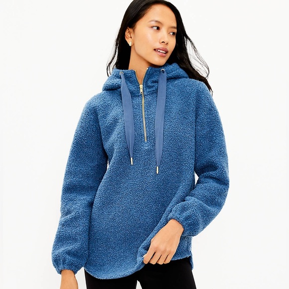 LOFT Tops - LOFT • Sherpa Hoodie